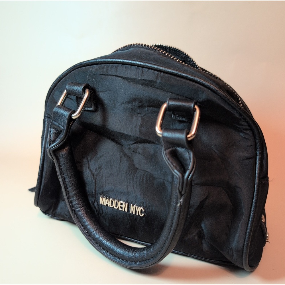 Madden NYC Handbag Women Medium MNY-386 Black Crystal Bling Crossbody EUC